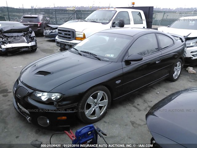 6G2VX12U66L826535 - 2006 PONTIAC GTO BLACK photo 2