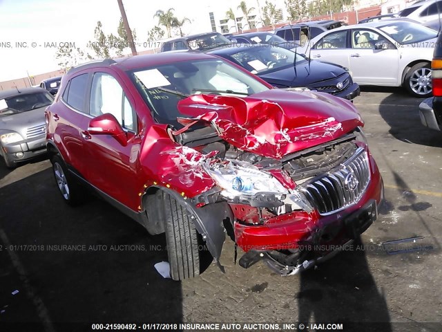 KL4CJASB3GB593909 - 2016 BUICK ENCORE BURGUNDY photo 1