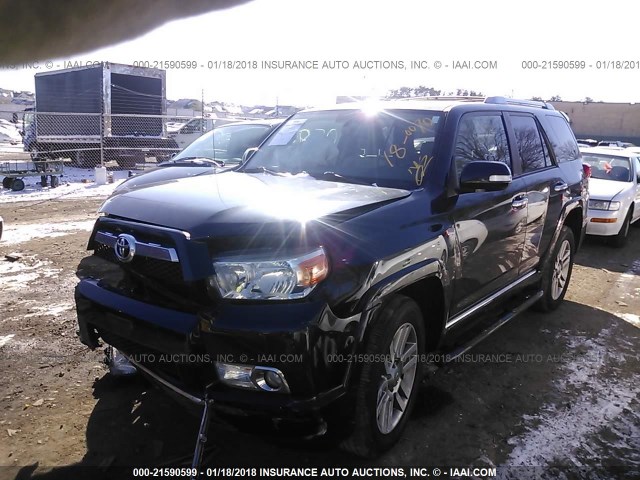 JTEBU5JR9A5001087 - 2010 TOYOTA 4RUNNER SR5/LIMITED/TRAIL BLACK photo 2