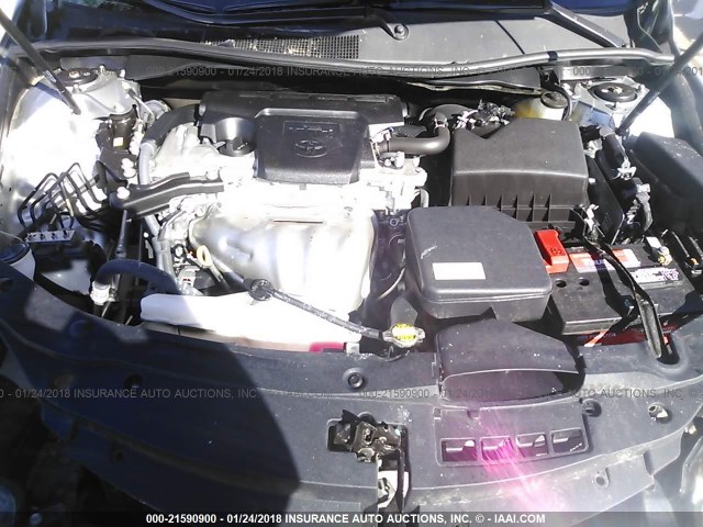 4T4BF1FK2FR509497 - 2015 TOYOTA CAMRY LE/XLE/SE/XSE SILVER photo 10