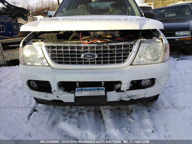 1FMZU73K64UB37150 - 2004 FORD EXPLORER XLT/XLT SPORT/NBX WHITE photo 6