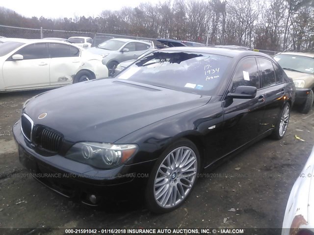 WBAHL83547DT07803 - 2007 BMW 750 I Світло-коричневий фото 2