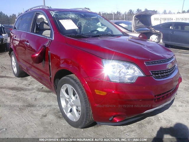 3GNAL4EK4ES624520 - 2014 CHEVROLET CAPTIVA LTZ MAROON photo 1