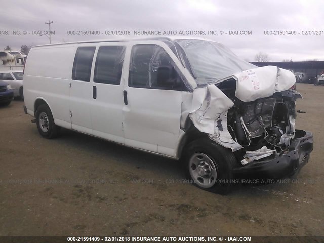 1GCWGBFF5G1221322 - 2016 CHEVROLET EXPRESS G2500  WHITE photo 1