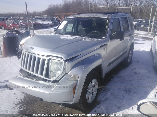 1J8GN28K49W522781 - 2009 JEEP LIBERTY SPORT SILVER photo 2