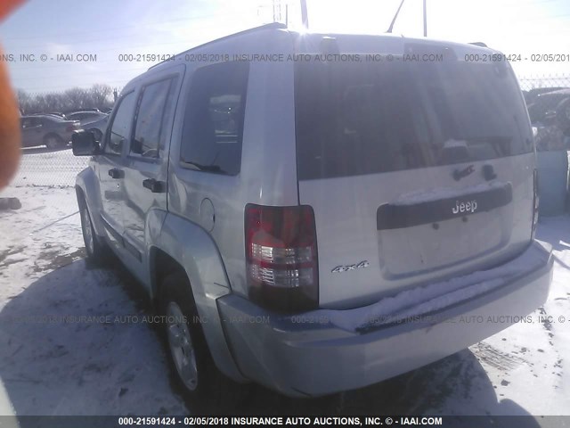 1J8GN28K49W522781 - 2009 JEEP LIBERTY SPORT 银色 照片 3