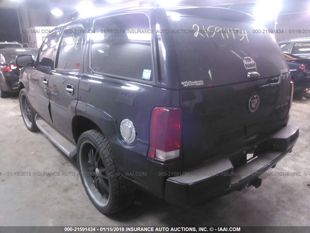 1GYEK63N45R196919 - 2005 CADILLAC ESCALADE LUXURY შავი ფოტო 3