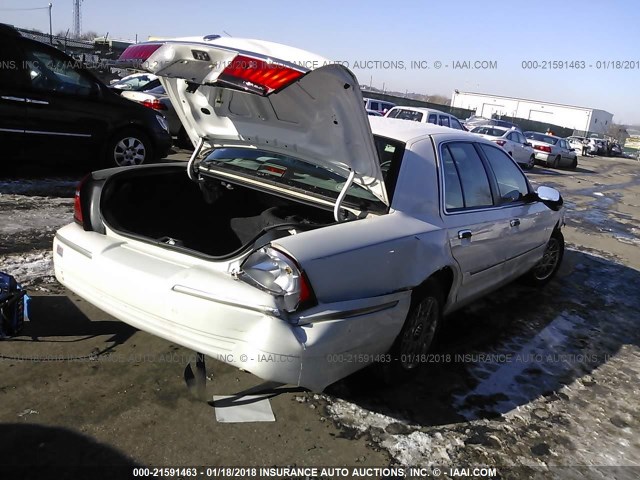 2MEFM74W1YX634421 - 2000 MERCURY GRAND MARQUIS GS WHITE photo 4