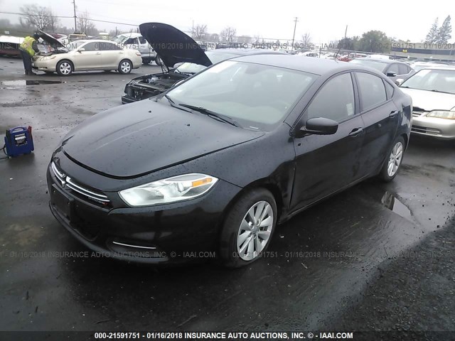 1C3CDFDH7FD152920 - 2015 DODGE DART SE AERO BLACK photo 2