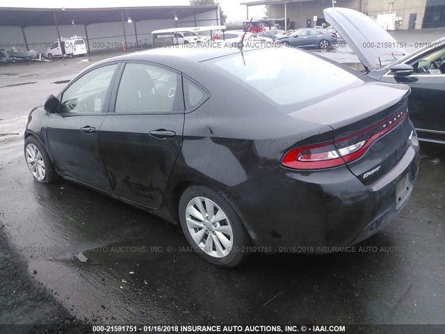 1C3CDFDH7FD152920 - 2015 DODGE DART SE AERO BLACK photo 3