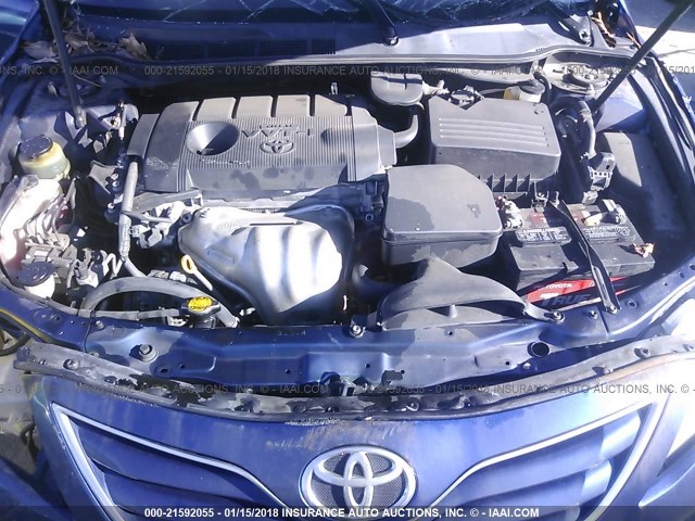 4T1BF3EK3AU562306 - 2010 TOYOTA CAMRY SE/LE/XLE BLUE photo 10
