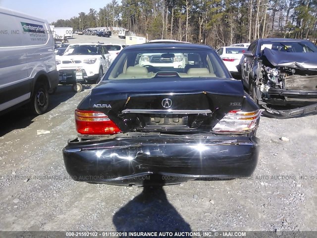 JH4KA9650YC006578 - 2000 ACURA 3.5RL BLACK photo 6