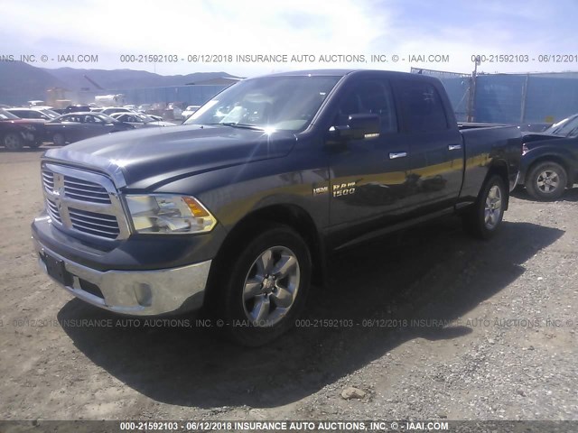 1C6RR7TT7HS852414 - 2017 RAM 1500 SLT GRAY photo 2