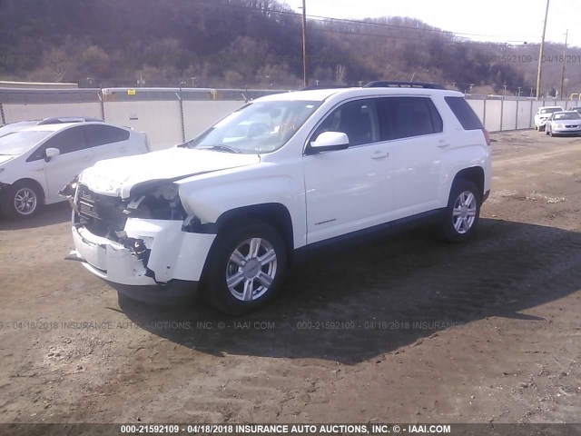 2GKALREK9F6290687 - 2015 GMC TERRAIN SLE WHITE photo 2