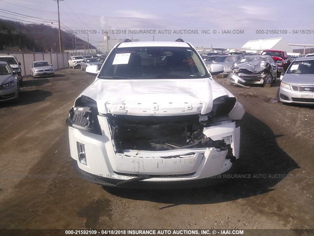 2GKALREK9F6290687 - 2015 GMC TERRAIN SLE WHITE photo 6