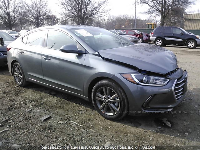 5NPD84LF8JH303985 - 2018 HYUNDAI ELANTRA SEL/VALUE/LIMITED GRAY photo 1