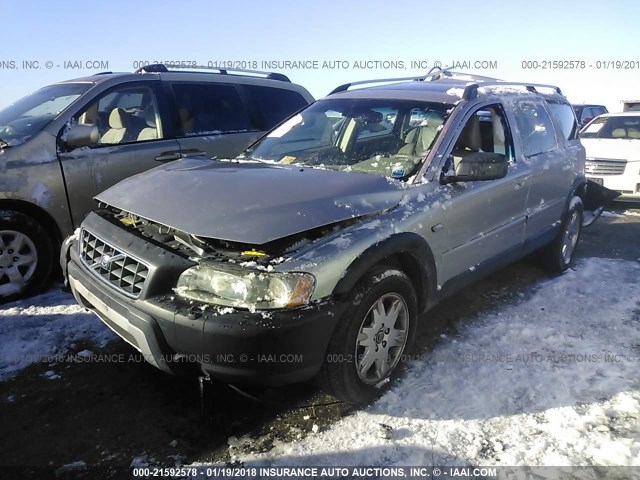 YV1SZ592551187425 - 2005 VOLVO XC70 GRAY photo 2