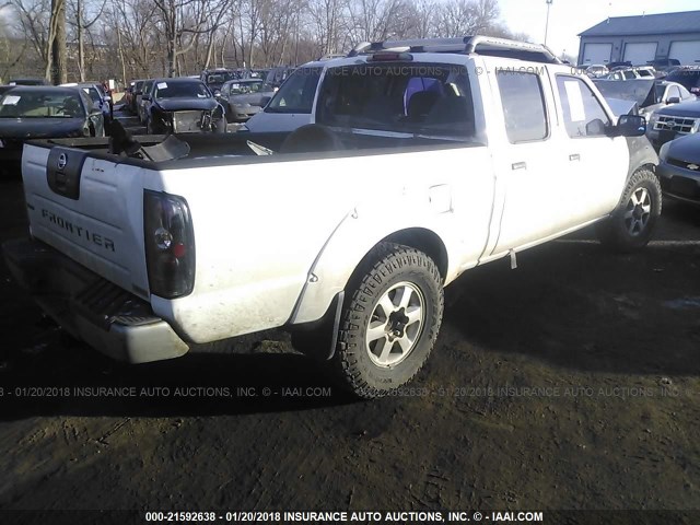 1N6MD29Y43C419088 - 2003 NISSAN FRONTIER CREW CAB SC WHITE photo 4