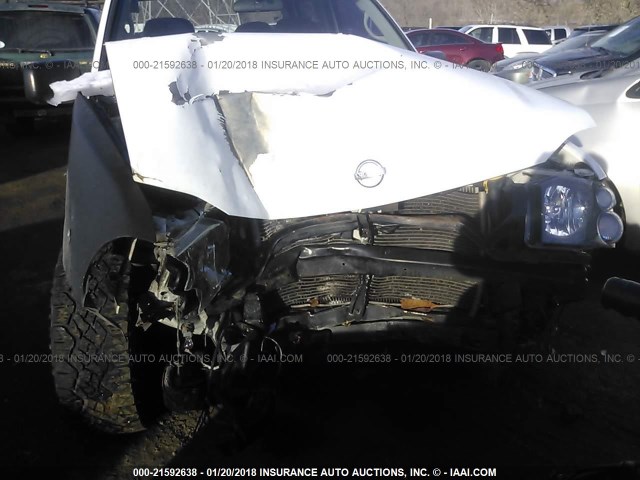 1N6MD29Y43C419088 - 2003 NISSAN FRONTIER CREW CAB SC WHITE photo 6