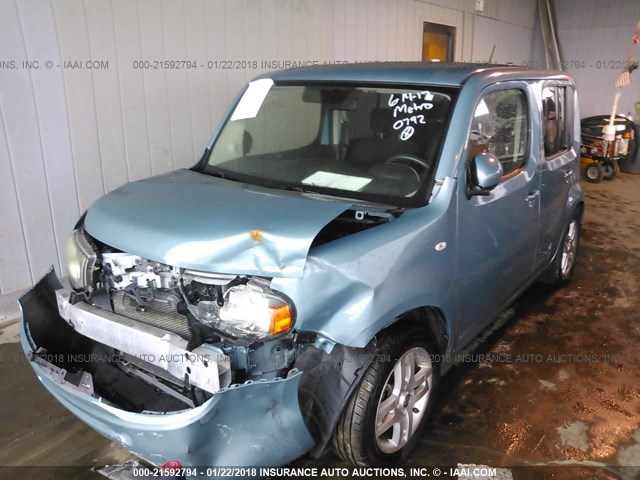 JN8AZ28R49T130792 - 2009 NISSAN CUBE S/SL BLUE photo 2