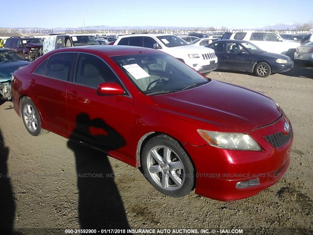 4T1BK46K37U033902 - 2007 TOYOTA CAMRY NEW GENERAT LE/XLE/SE RED photo 1