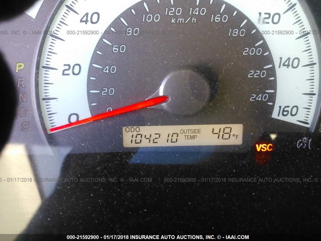 4T1BK46K37U033902 - 2007 TOYOTA CAMRY NEW GENERAT LE/XLE/SE RED photo 7