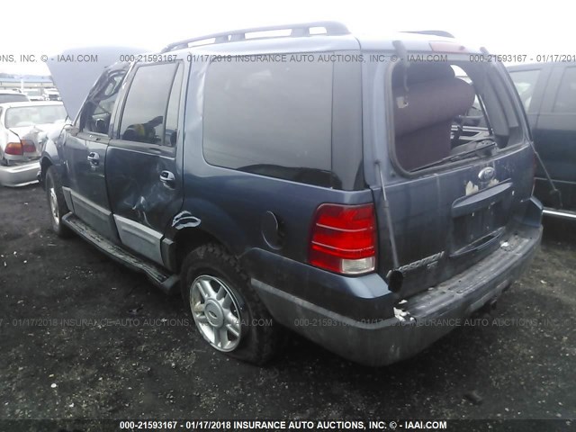 1FMPU16545LA79623 - 2005 FORD EXPEDITION XLT BLUE photo 3