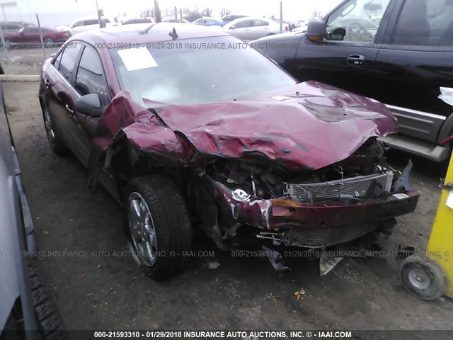 1G2ZH57NX84279674 - 2008 PONTIAC G6 GT MAROON photo 1