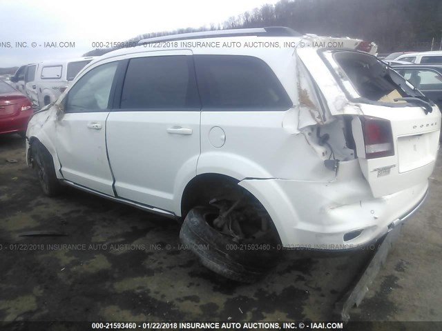 3C4PDCGG9FT621577 - 2015 DODGE JOURNEY CROSSROAD WHITE photo 3