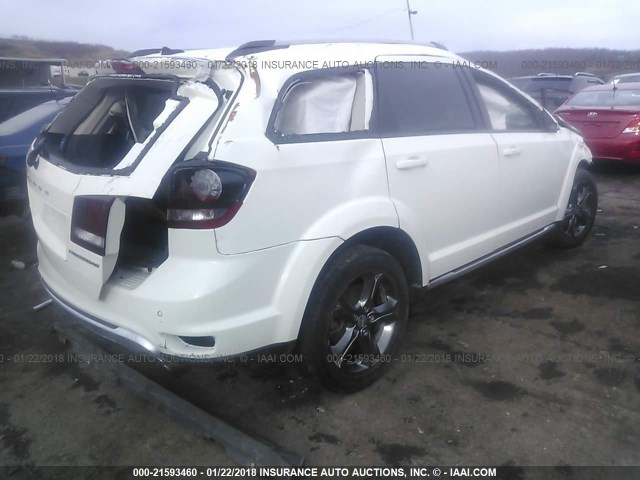 3C4PDCGG9FT621577 - 2015 DODGE JOURNEY CROSSROAD WHITE photo 4