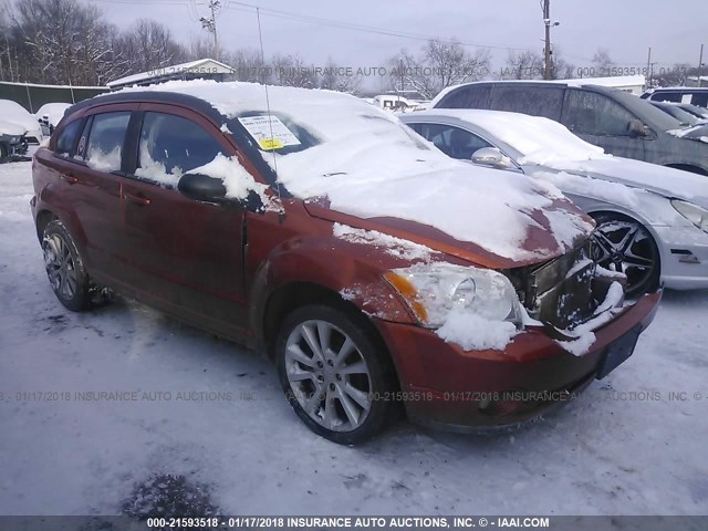 1B3CB5HAXBD268388 - 2011 DODGE CALIBER HEAT ORANGE photo 1