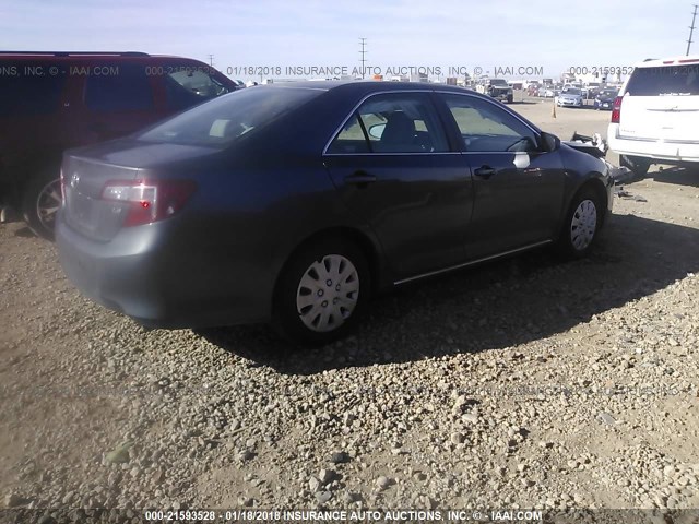 4T1BF1FK6EU415678 - 2014 TOYOTA CAMRY L/SE/LE/XLE GRAY photo 4