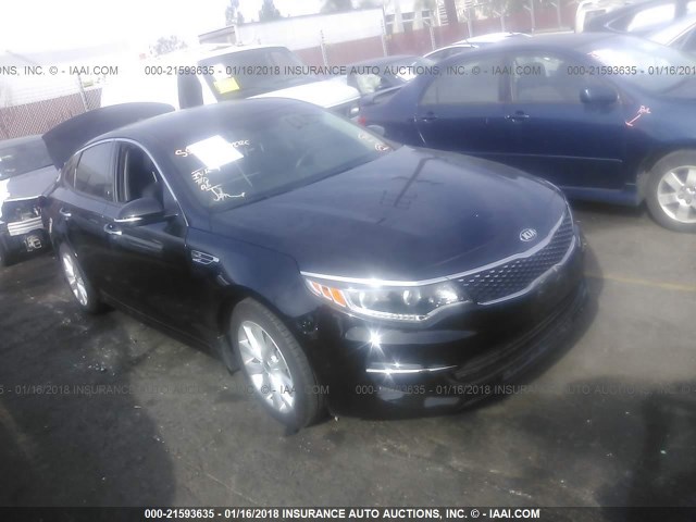 5XXGU4L37GG041492 - 2016 KIA OPTIMA EX BLACK photo 1