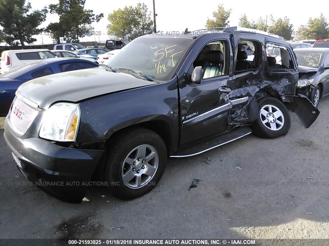 1GKFK63848J179730 - 2008 GMC YUKON DENALI GRAY photo 2