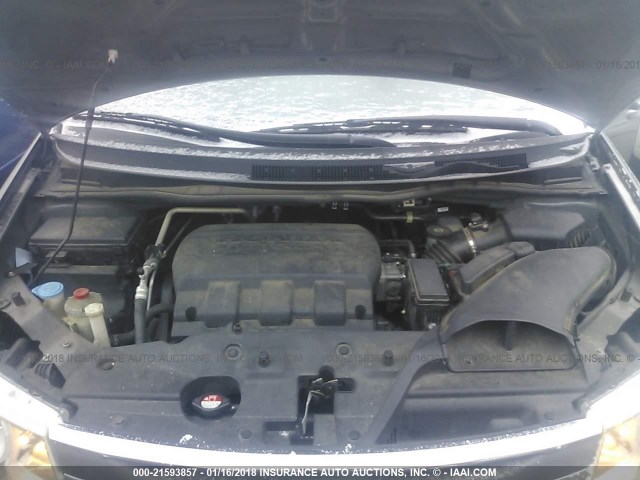 5FNRL5H65BB077729 - 2011 HONDA ODYSSEY EXL ნაცრისფერი ფოტო 10