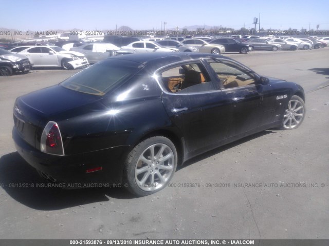 ZAMCE39A470028188 - 2007 MASERATI QUATTROPORTE  BLACK photo 4