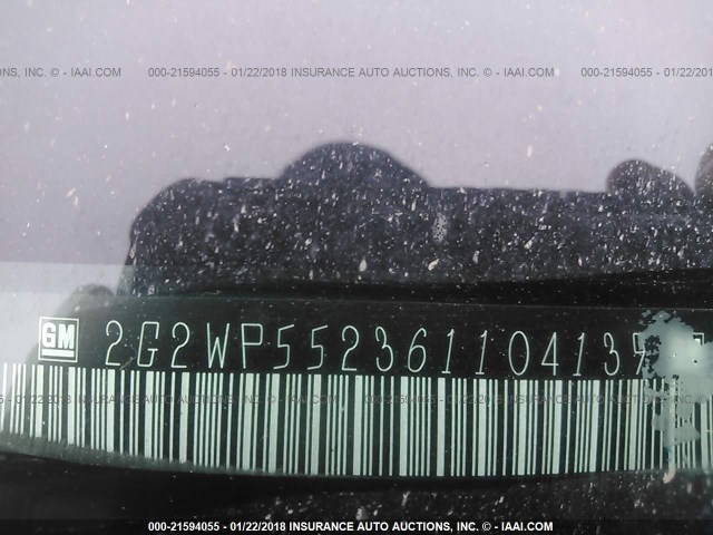 2G2WP552361104139 - 2006 PONTIAC GRAND PRIX Mavi foto 9