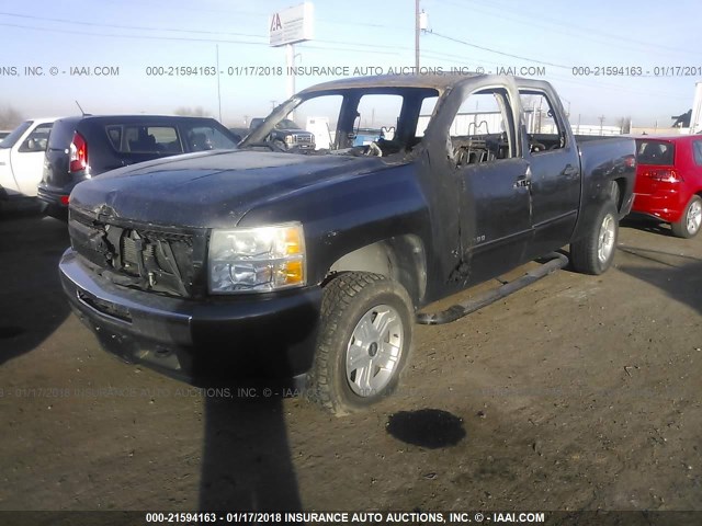 3GCRKSE35AG101922 - 2010 CHEVROLET SILVERADO K1500 LT GRAY photo 2