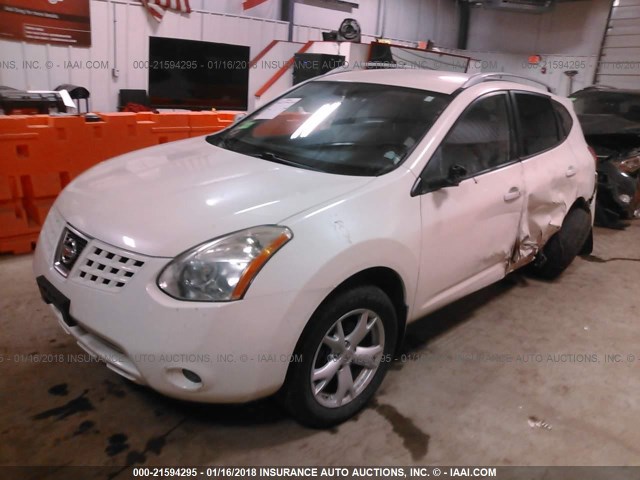 JN8AS58V38W107066 - 2008 NISSAN ROGUE S/SL WHITE photo 2