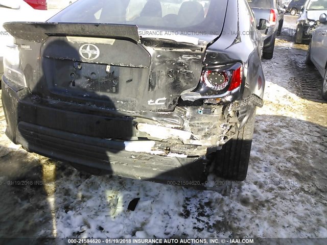 JTKJF5C75E3086316 - 2014 TOYOTA SCION TC BLACK photo 6
