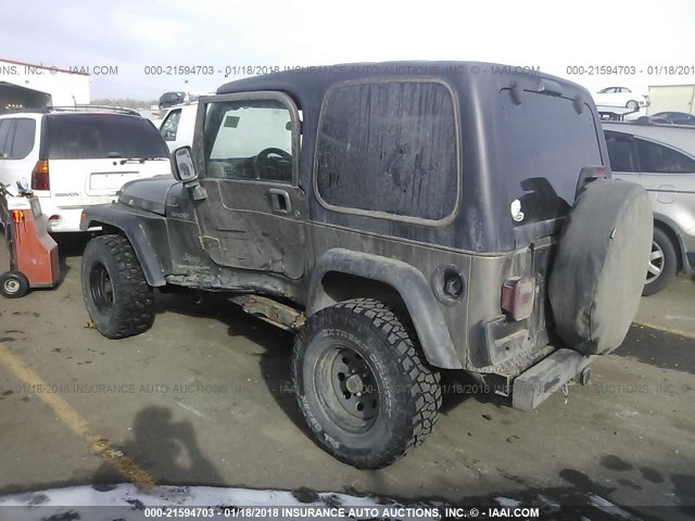 1J4FA49S73P342747 - 2003 JEEP WRANGLER / TJ SPORT TAN photo 3