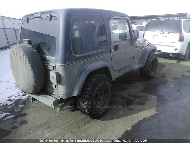 1J4FA49S73P342747 - 2003 JEEP WRANGLER / TJ SPORT TAN photo 4