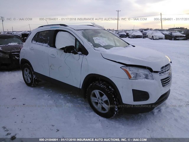 3GNCJPSB7GL173584 - 2016 CHEVROLET TRAX 1LT WHITE photo 1