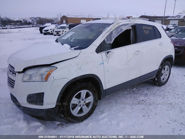 3GNCJPSB7GL173584 - 2016 CHEVROLET TRAX 1LT WHITE photo 6