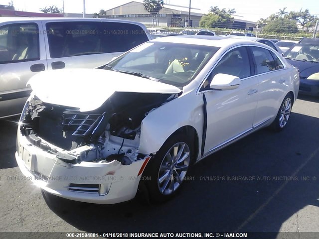 2G61P5S30D9102496 - 2013 CADILLAC XTS LUXURY COLLECTION WHITE photo 2