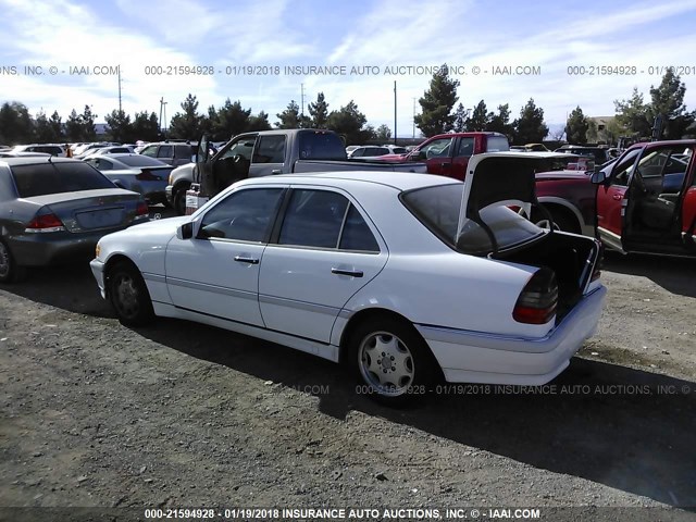 WDBHA23G2WA611119 - 1998 MERCEDES-BENZ C 230 WHITE photo 3