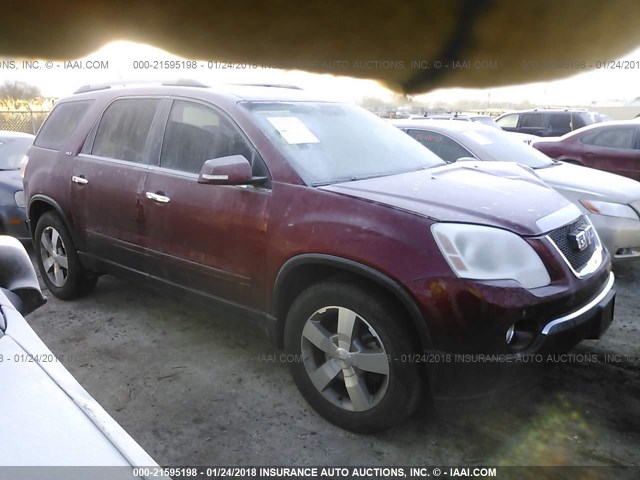 1GKLVMED8AJ260860 - 2010 GMC ACADIA SLT-1 MAROON photo 1