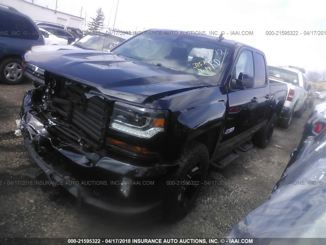 1GCVKREC0HZ385090 - 2017 CHEVROLET SILVERADO K1500 LT BLACK photo 2