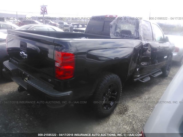 1GCVKREC0HZ385090 - 2017 CHEVROLET SILVERADO K1500 LT BLACK photo 4