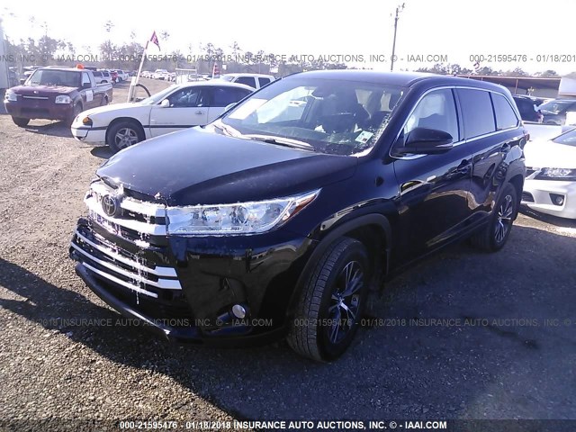 5TDZZRFH7HS232781 - 2017 TOYOTA HIGHLANDER LE/LE PLUS BLACK photo 2